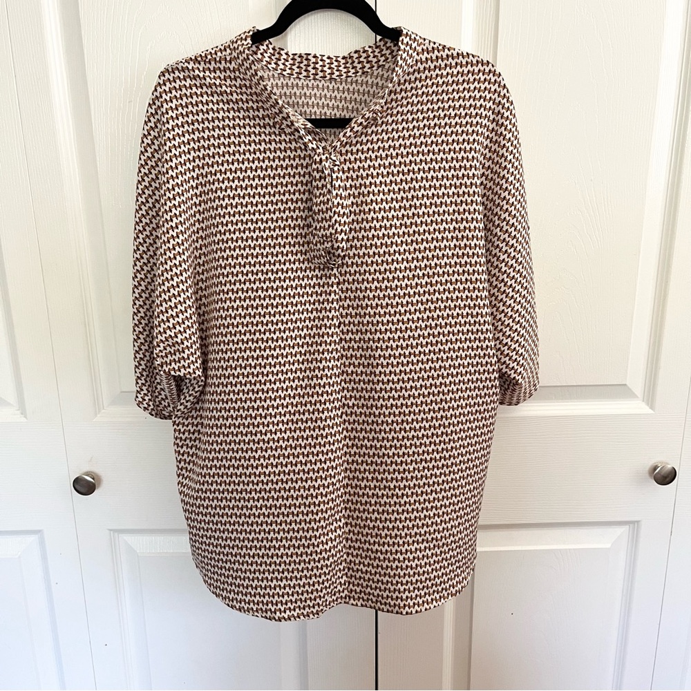 5 for $25! Shein Chic Patterned Blouse